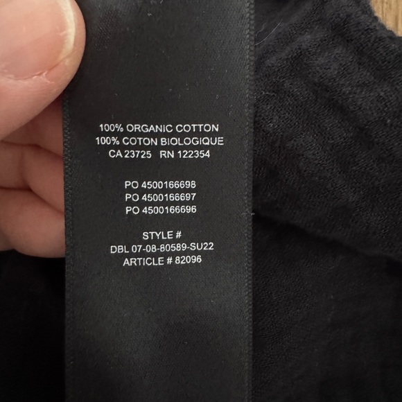 Aritzia Wilfred Free Sail Midi Dress Button Front Shirt Gauze Black Medium - Picture 8 of 8